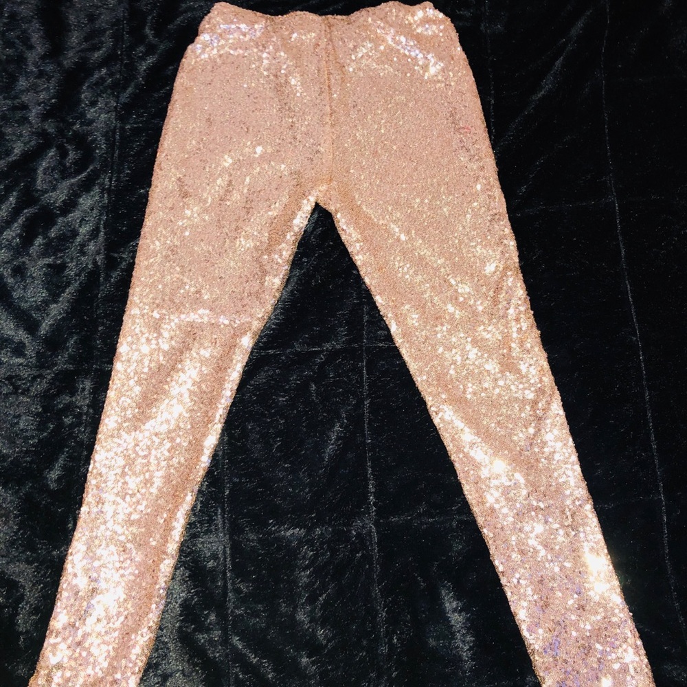 Rose Gold Sequin Legging